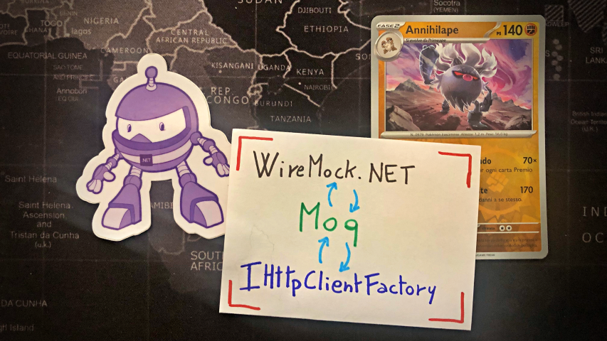 How to use IHttpClientFactory and WireMock.NET together using Moq