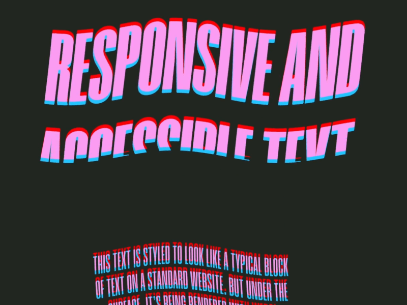 How to Create Responsive and SEO-friendly WebGL Text